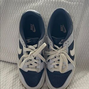 Nike Navy and White Athletic Shoes